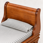 1:12 Chestnut Wooden Single Bed | KOBOONI