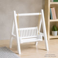 1:12 White Wooden Porch Swing Chair — main photograph