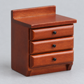 1:12 Wooden Three-Drawer Nightstand — main photograph