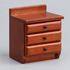 1:12 Wooden Three-Drawer Nightstand — main photograph