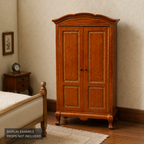 1:12 Brown Wooden Wardrobe | KOBOONI · image 2