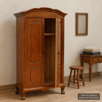 1:12 Brown Wooden Wardrobe | KOBOONI · image 4
