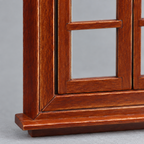 1:12 Chestnut Double Casement Window | KOBOONI · image 8