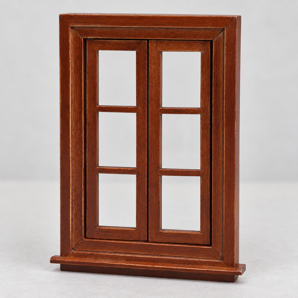 1:12 Chestnut Double Casement Window | KOBOONI · image 9