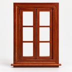 1:12 Chestnut Double Casement Window | KOBOONI · image 10